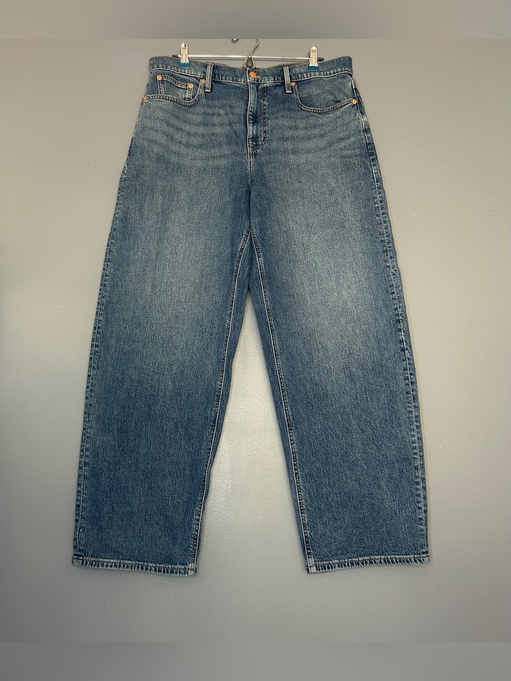 J Crew Slim Barrel Jeans Womens 31T Blue Med Wash High Rise Tapered Crop 31 Tall